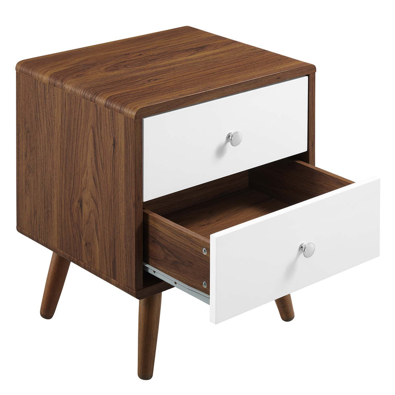 TRANSMIT | NIGHTSTAND | WALNUT WHITE