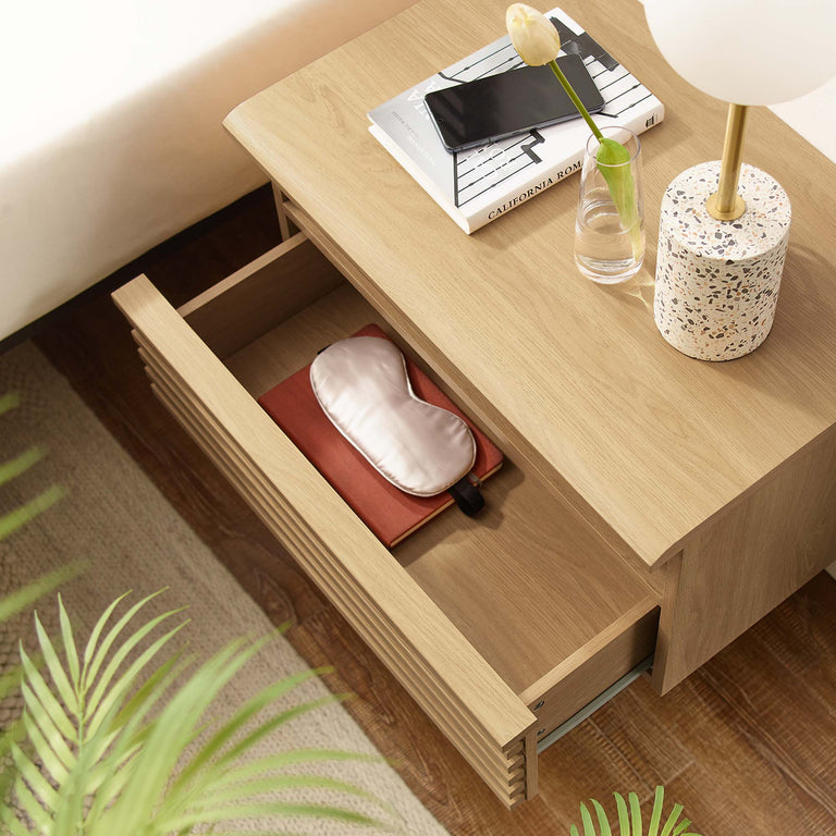 RENDER | NIGHTSTAND WALL MOUNTED | OAK