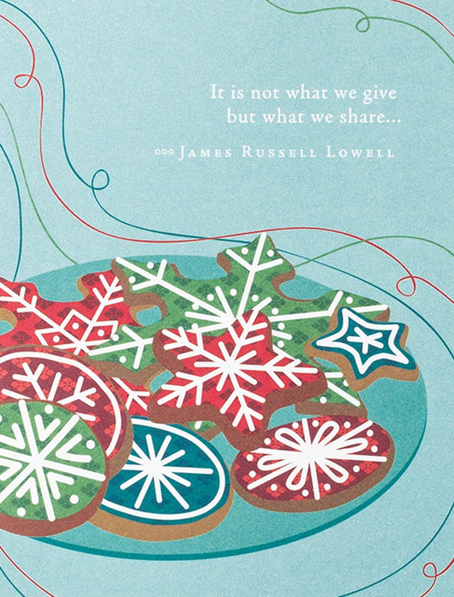 It is not what we give, but what we share