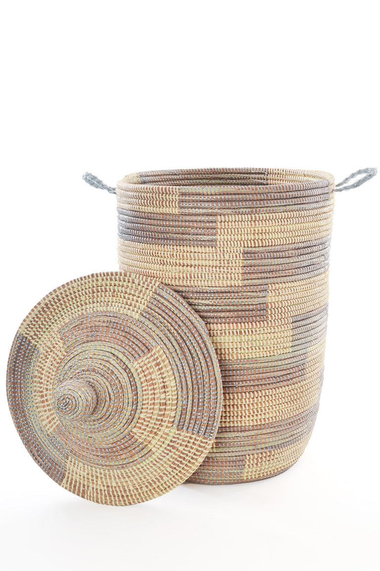 SAND ZAG PATTERN BASKETS (SENEGAL) | BASKET
