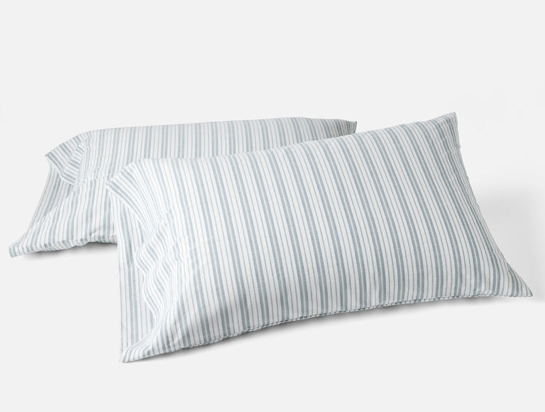 ORGANIC CRINKLED PERCALE PILLOWCASES | BEDDING