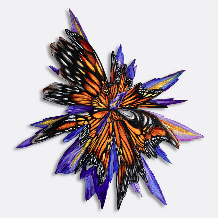 MONARCH GLITCH by Kate Tova | SIGNATURE WALL ART