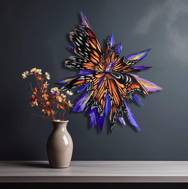 MONARCH GLITCH by Kate Tova | SIGNATURE WALL ART
