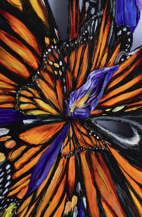 MONARCH GLITCH by Kate Tova | SIGNATURE WALL ART