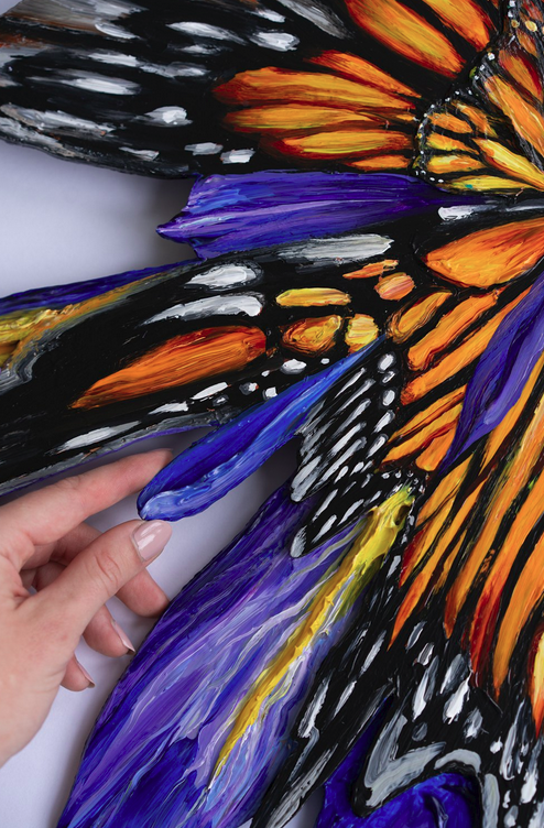 MONARCH GLITCH by Kate Tova | SIGNATURE WALL ART