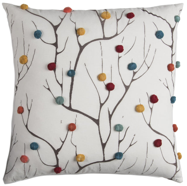 KJELLERUP TEAL ABSTRACT MODERN FARMHOUSE THROW PILLOW