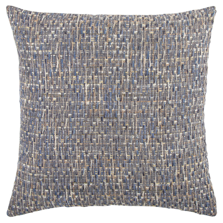 MAHLER BLUE ABSTRACT MODERN THROW PILLOW