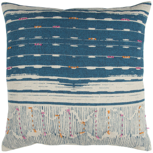 KORNUM NATURAL STRIPE BOHO CRAFT THROW PILLOW