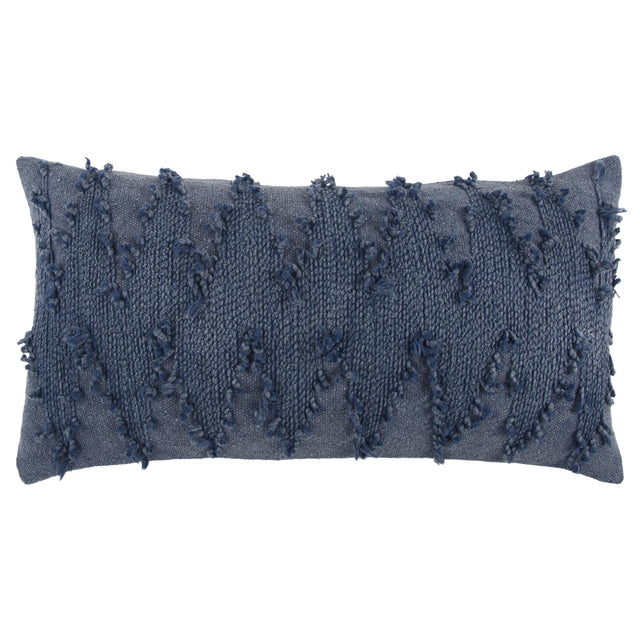 BENDIX BLUE CHEVRON MODERN FARMHOUSE THROW PILLOW
