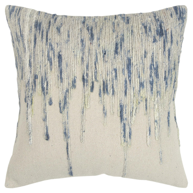 GULDBORG LIGHT BLUE ABSTRACT STRIPE MODERN MOUNTAIN THROW PILLOW