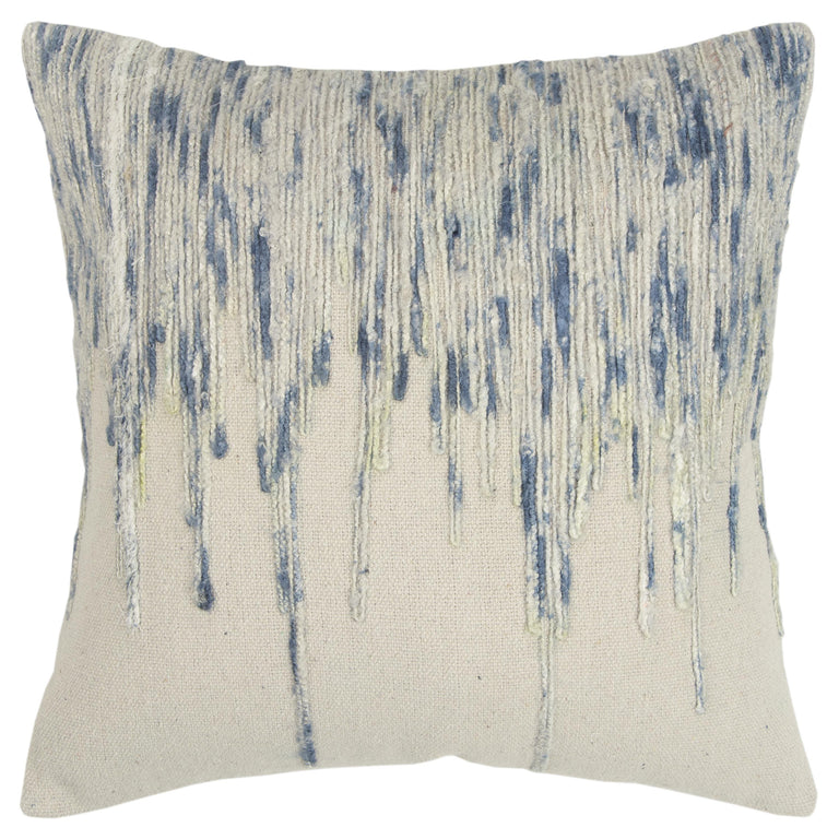 GULDBORG LIGHT BLUE  ABSTRACT STRIPE MODERN MOUNTAIN THROW PILLOW