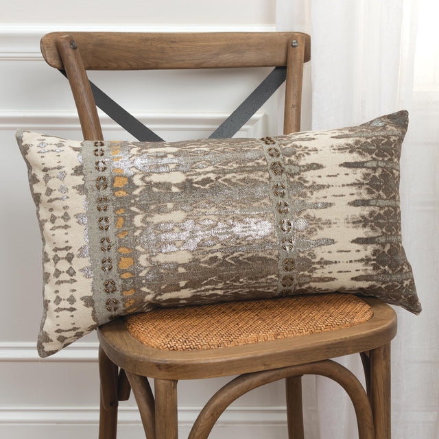 BONDE NATURAL ABSTRACT MODERN INDUSTRIAL THROW PILLOW