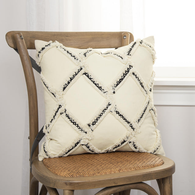 HJORTH BLACK DIAMOND MODERN CRAFT THROW PILLOW