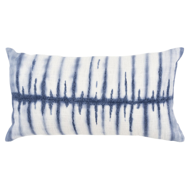 FISKER IVORY STRIPE BOHO THROW PILLOW