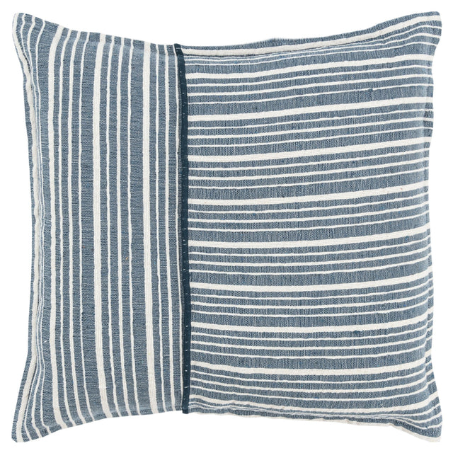 KOFOD TEAL STRIPE MODERN INDUSTRIAL THROW PILLOW