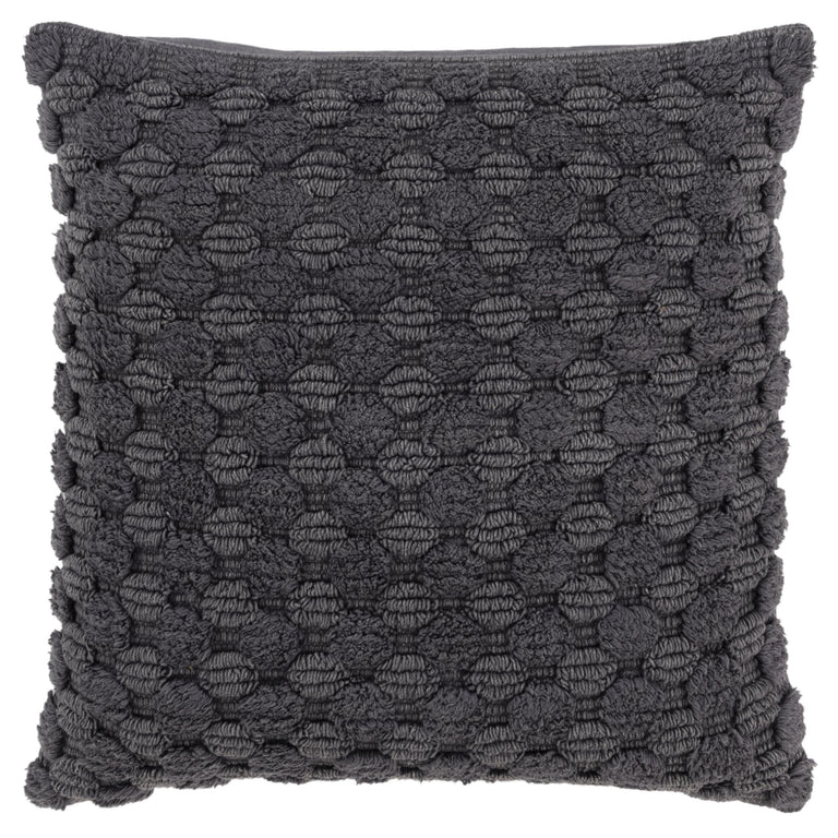 BUHL GREY STRIPE PATTERNED SOLID MODERN INDUSTRIAL THROW PILLOW