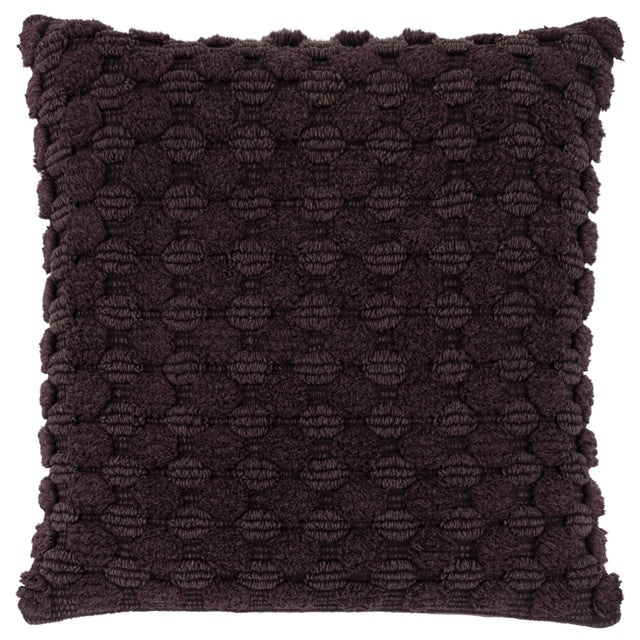 BENDIXEN WINE STRIPE PATTERNED SOLID MODERN INDUSTRIAL THROW PILLOW