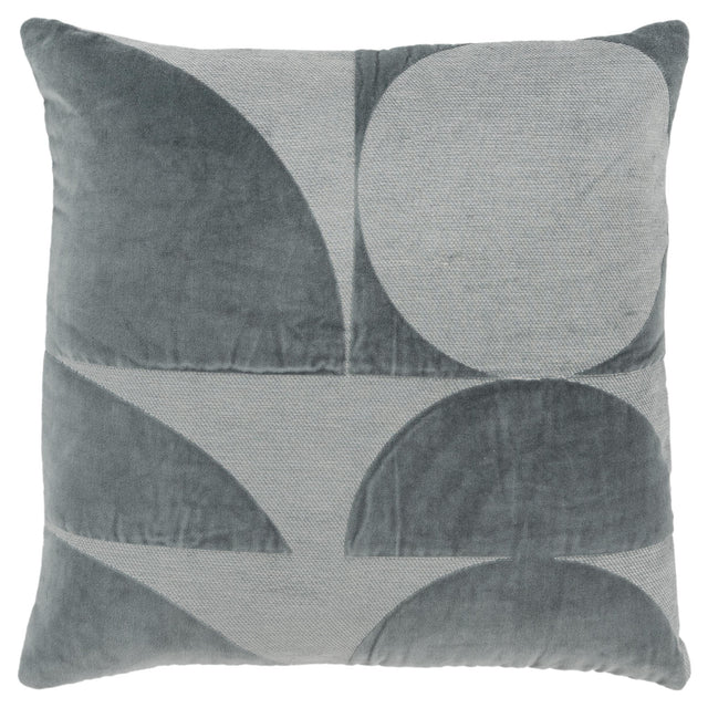 BORUP TEAL GEOMETRIC ART DECO THROW PILLOW