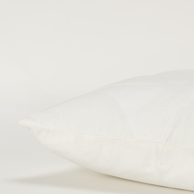 HAUGAARD WHITE GEOMETRIC ART DECO THROW PILLOW