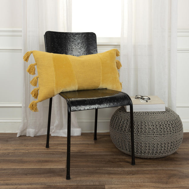 ABRAHAMSEN GOLD GEOMETRIC MODERN INDUSTRIAL THROW PILLOW