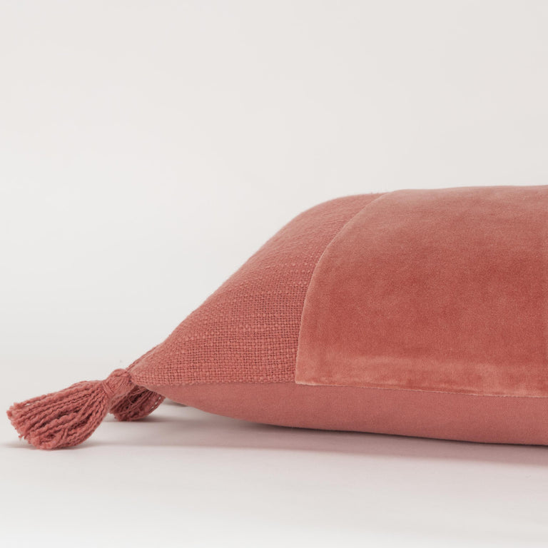 FUGLSANG LIGHT TERRA COTTA GEOMETRIC MODERN INDUSTRIAL THROW PILLOW