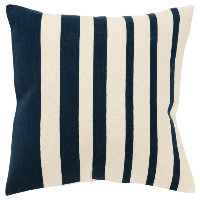 STEEN IVORY STRIPE MODERN INDUSTRIAL THROW PILLOW
