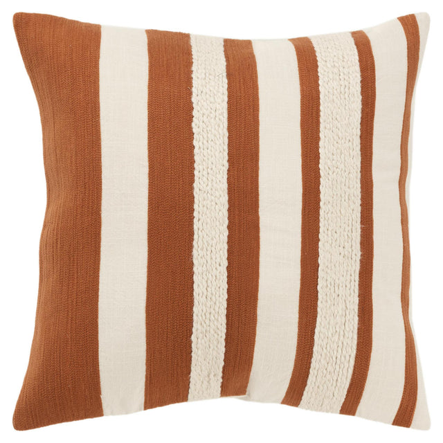 HJORT NATURAL STRIPE MODERN FARMHOUSE THROW PILLOW