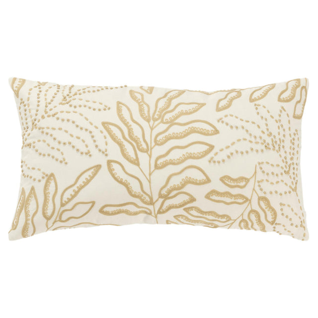 HVIID KHAKI BOTANICAL MODERN FARMHOUSE THROW PILLOW
