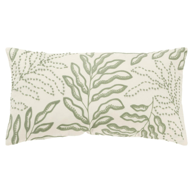 BORG GREEN BOTANICAL MODERN FARMHOUSE THROW PILLOW