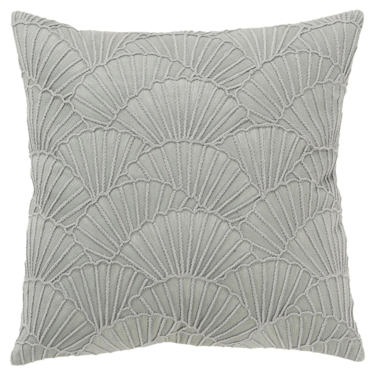 BALLE SILVER FAN GLAM THROW PILLOW