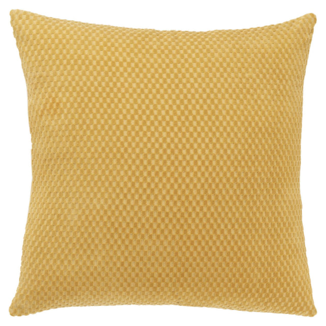 MØRCH YELLOW SOLID MODERN INDUSTRIAL THROW PILLOW