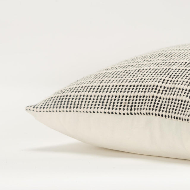 BRØNDUM BLACK STRIPE MODERN INDUSTRIAL THROW PILLOW