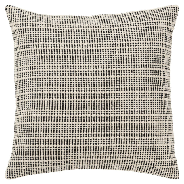 BRØNDUM BLACK STRIPE MODERN INDUSTRIAL THROW PILLOW