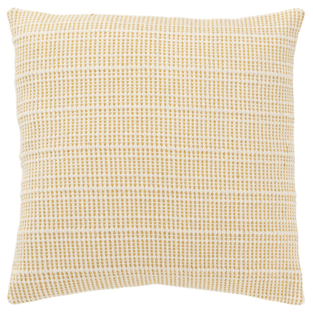 BRINK YELLOW STRIPE MODERN INDUSTRIAL THROW PILLOW