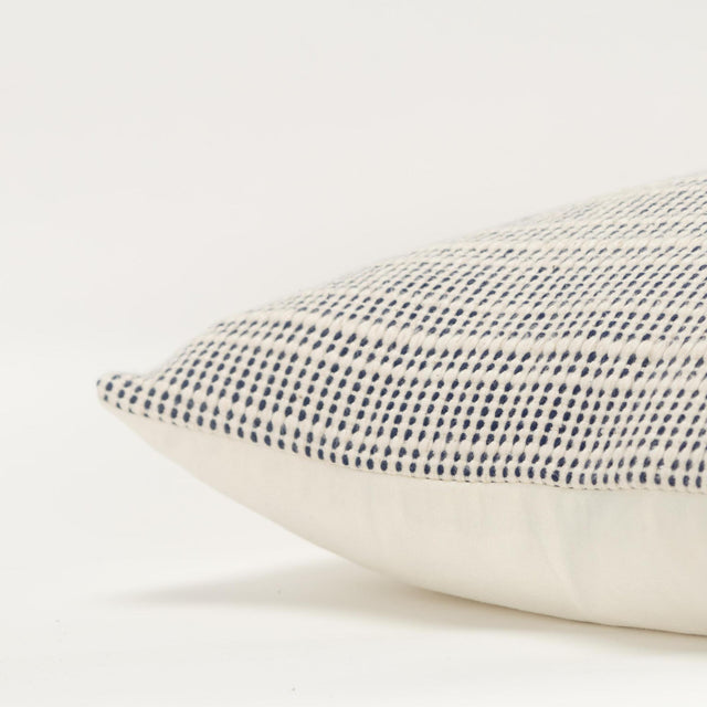 BRIX NAVY STRIPE MODERN INDUSTRIAL THROW PILLOW