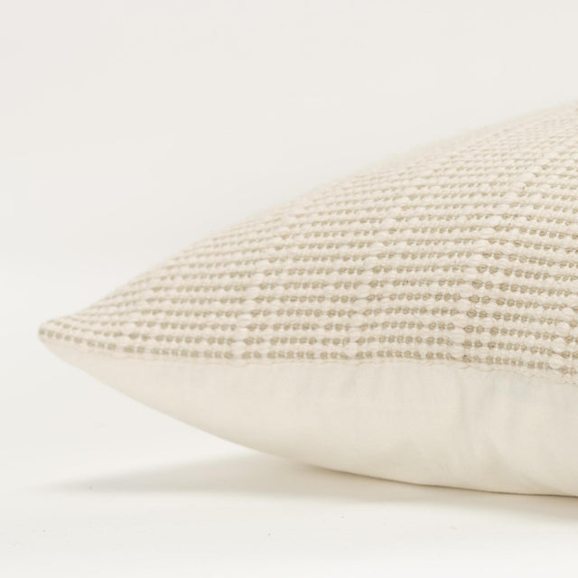 THERKELSEN NATURAL STRIPE MODERN INDUSTRIAL THROW PILLOW