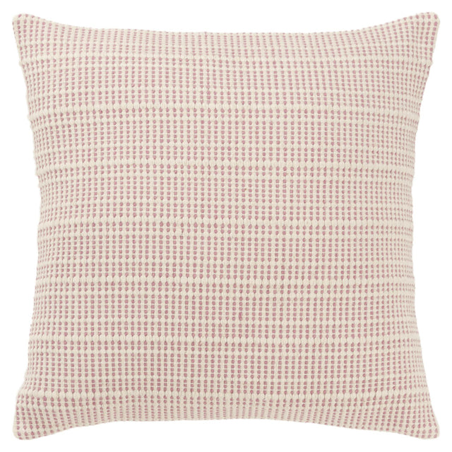 ELKJÆR PINK STRIPE MODERN INDUSTRIAL THROW PILLOW