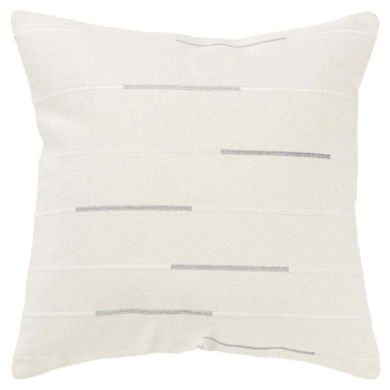 BIRK IVORY GEOMETRIC GLAM THROW PILLOW