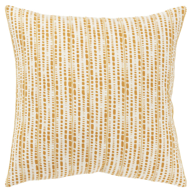 JANSEN YELLOW ANIMAL SKIN MODERN FARMHOUSE THROW PILLOW