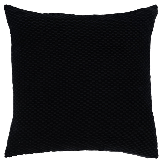 GRØNKJÆR BLACK SOLID MODERN INDUSTRIAL THROW PILLOW