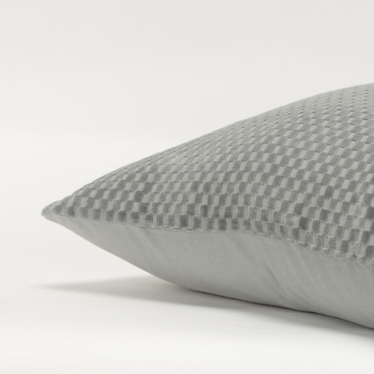 OTTO GREY SOLID MODERN INDUSTRIAL  THROW PILLOW