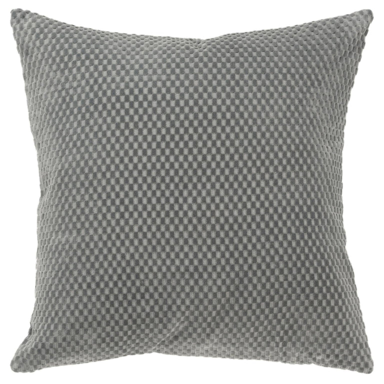 OTTO GREY SOLID MODERN INDUSTRIAL  THROW PILLOW