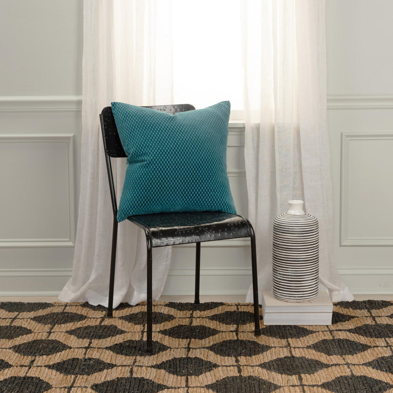 BEGUM GREEN SOLID MODERN INDUSTRIAL  THROW PILLOW