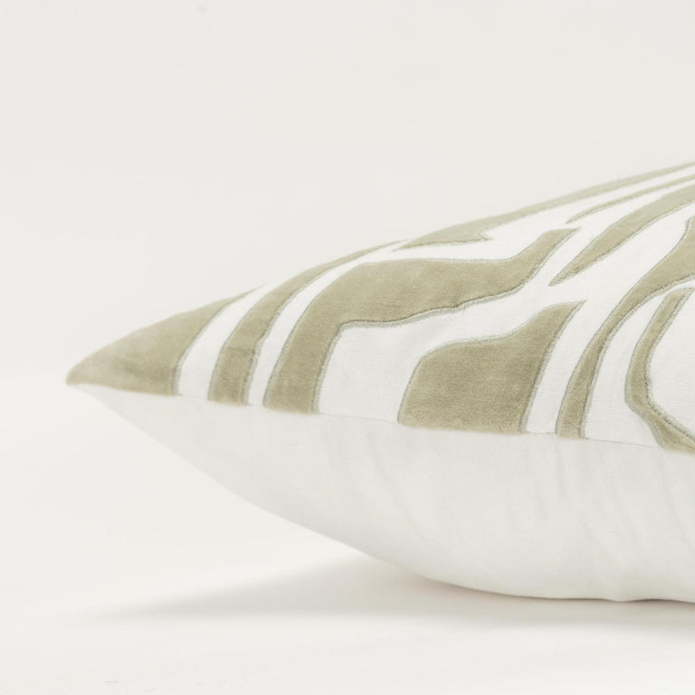 YILDIZ IVORY ABSTRACT GLAM THROW PILLOW