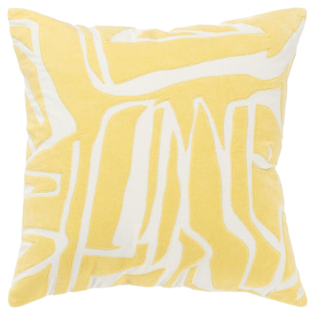 RØNN IVORY ABSTRACT GLAM THROW PILLOW