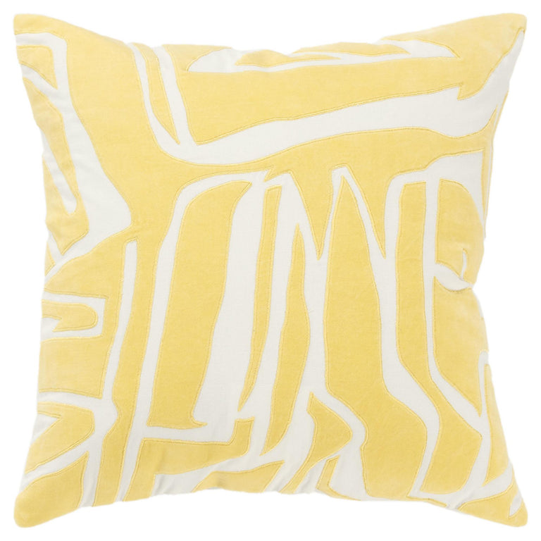 RØNN IVORY ABSTRACT GLAM THROW PILLOW
