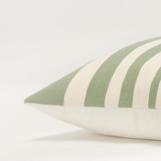 FALLESEN WHITE STRIPE MODERN INDUSTRIAL THROW PILLOW