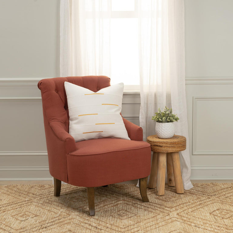 JONSSON IVORY GEOMETRIC GLAM THROW PILLOW