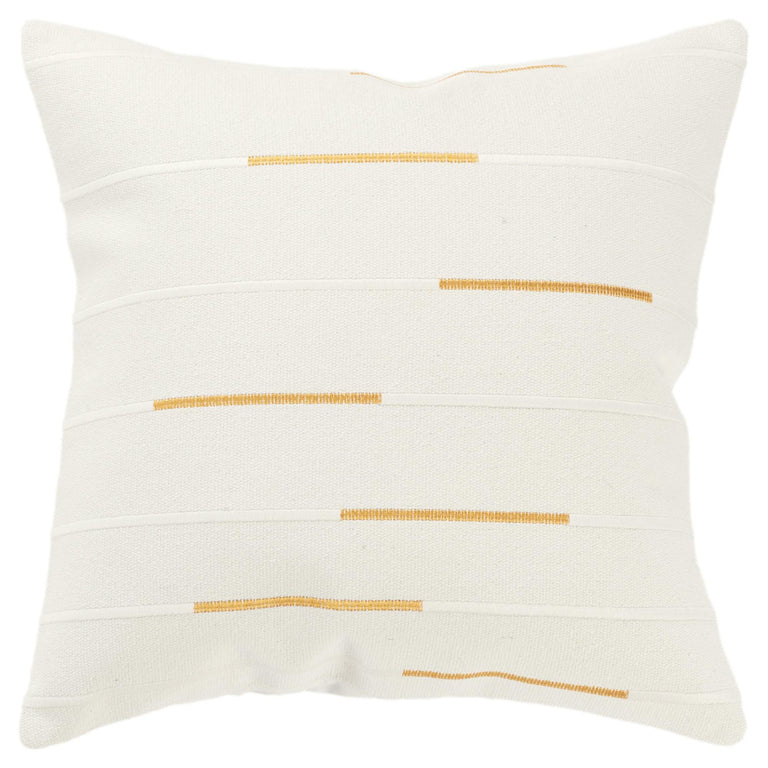 JONSSON IVORY GEOMETRIC GLAM THROW PILLOW