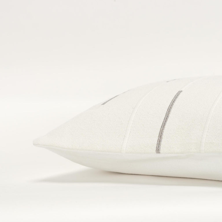 KAPPEL IVORY GEOMETRIC GLAM THROW PILLOW